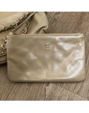 CHANEL 22 Small Shoulder bag in Quilted Beige Shiny Calfskin – GHW (Microchip – Year 2024)