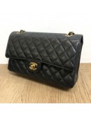 CHANEL Medium Classic Flap (CF) Shoulder Bag in Black Caviar – GHW (Microchip – Year 2022)