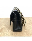 CHANEL Medium Classic Flap (CF) Shoulder Bag in Black Caviar – GHW (Microchip – Year 2022)