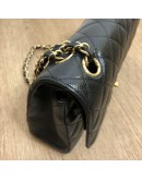 CHANEL Medium Classic Flap (CF) Shoulder Bag in Black Caviar – GHW (Microchip – Year 2022)