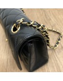 CHANEL Medium Classic Flap (CF) Shoulder Bag in Black Caviar – GHW (Microchip – Year 2022)