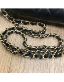CHANEL Medium Classic Flap (CF) Shoulder Bag in Black Caviar – GHW (Microchip – Year 2022)