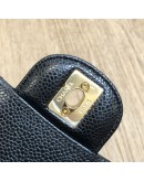 CHANEL Medium Classic Flap (CF) Shoulder Bag in Black Caviar – GHW (Microchip – Year 2022)