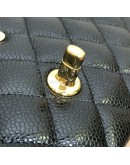 CHANEL Medium Classic Flap (CF) Shoulder Bag in Black Caviar – GHW (Microchip – Year 2022)