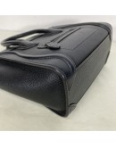 CELINE Nano Luggage with Shoulder Strap in Black Grained Calfskin - SHW (Year 2019)
