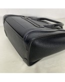 CELINE Nano Luggage with Shoulder Strap in Black Grained Calfskin - SHW (Year 2019)