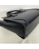 CELINE Nano Luggage with Shoulder Strap in Black Grained Calfskin - SHW (Year 2019)