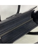 CELINE Nano Luggage with Shoulder Strap in Black Grained Calfskin - SHW (Year 2019)