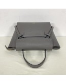 CELINE Nano Belt Bag with Shoulder Strap in Grey Grained Calfskin - GHW (Year 2020)