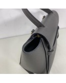 CELINE Nano Belt Bag with Shoulder Strap in Grey Grained Calfskin - GHW (Year 2020)
