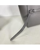 CELINE Nano Belt Bag with Shoulder Strap in Grey Grained Calfskin - GHW (Year 2020)