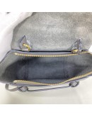 CELINE Nano Belt Bag with Shoulder Strap in Grey Grained Calfskin - GHW (Year 2020)