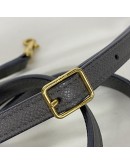 CELINE Nano Belt Bag with Shoulder Strap in Grey Grained Calfskin - GHW (Year 2020)