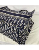 CHRISTIAN DIOR Medium Book Tote in Blue Oblique Jacquard (Year 2021)