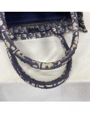 CHRISTIAN DIOR Medium Book Tote in Blue Oblique Jacquard (Year 2021)