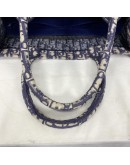 CHRISTIAN DIOR Medium Book Tote in Blue Oblique Jacquard (Year 2021)
