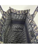CHRISTIAN DIOR Medium Book Tote in Blue Oblique Jacquard (Year 2021)