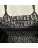 CHRISTIAN DIOR Medium Book Tote in Blue Oblique Jacquard (Year 2021)