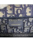 CHRISTIAN DIOR Medium Book Tote in Blue Oblique Jacquard (Year 2021)