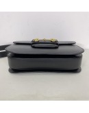 GUCCI Horsebit 1955 Medium Shoulder Bag in Black Calfskin – GHW