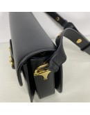 GUCCI Horsebit 1955 Medium Shoulder Bag in Black Calfskin – GHW