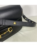 GUCCI Horsebit 1955 Medium Shoulder Bag in Black Calfskin – GHW