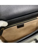 GUCCI Horsebit 1955 Medium Shoulder Bag in Black Calfskin – GHW