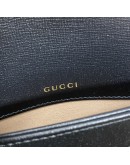 GUCCI Horsebit 1955 Medium Shoulder Bag in Black Calfskin – GHW