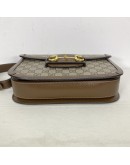 GUCCI Horsebit 1955 Medium Shoulder Bag in Brown GG Supreme – GHW