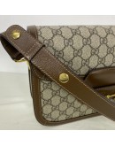 GUCCI Horsebit 1955 Medium Shoulder Bag in Brown GG Supreme – GHW