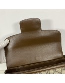 GUCCI Horsebit 1955 Medium Shoulder Bag in Brown GG Supreme – GHW