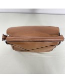 LOEWE Mini Puzzle Bag with Shoulder Strap in Tan Soft Grained Calfskin – SHW