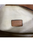 LOEWE Mini Puzzle Bag with Shoulder Strap in Tan Soft Grained Calfskin – SHW