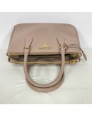 PRADA Small Galleria Tote Bag with Shoulder Strap in Nude Saffiano Leather – GHW