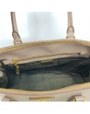 PRADA Small Galleria Tote Bag with Shoulder Strap in Nude Saffiano Leather – GHW