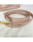 PRADA Small Galleria Tote Bag with Shoulder Strap in Nude Saffiano Leather – GHW