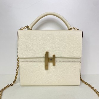 HERMES Cinhetic Box Bag in Nata Epsom Leather – GHW (Stamp Y – Year 2020)