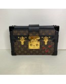 LOUIS VUITTON Monogram Petite Malle with Shoulder Strap – GHW (Microchip)