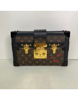 LOUIS VUITTON Monogram Petite Malle with Shoulder Strap – GHW (Microchip)