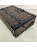 LOUIS VUITTON Monogram Petite Malle with Shoulder Strap – GHW (Microchip)