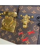 LOUIS VUITTON Monogram Petite Malle with Shoulder Strap – GHW (Microchip)