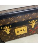LOUIS VUITTON Monogram Petite Malle with Shoulder Strap – GHW (Microchip)