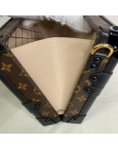 LOUIS VUITTON Monogram Petite Malle with Shoulder Strap – GHW (Microchip)
