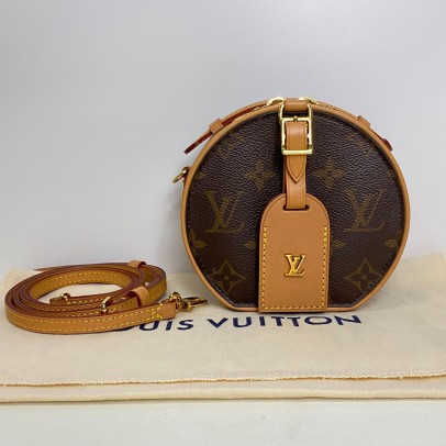 LOUIS VUITTON Monogram Mini Boite Chapeau with Shoulder Strap – GHW (Microchip)
