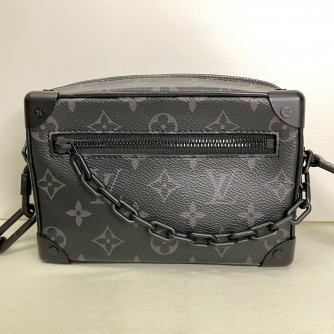 LOUIS VUITTON Monogram Eclipse Mini Soft Trunk Crossbody Bag – Matte Black Hardware (Year 2019)
