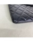 CHANEL CC Quilted Portfolio Clutch in Black Lambskin (31 Series – Year 2021)