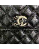 CHANEL CC Quilted Portfolio Clutch in Black Lambskin (31 Series – Year 2021)