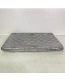 CHANEL O Case Clutch in Metallic Silver – SHW (21 Series – Year 2016)