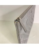 CHANEL O Case Clutch in Metallic Silver – SHW (21 Series – Year 2016)