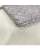 CHANEL O Case Clutch in Metallic Silver – SHW (21 Series – Year 2016)